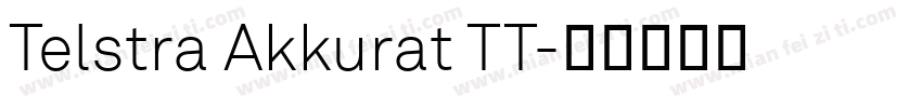 Telstra Akkurat TT字体转换